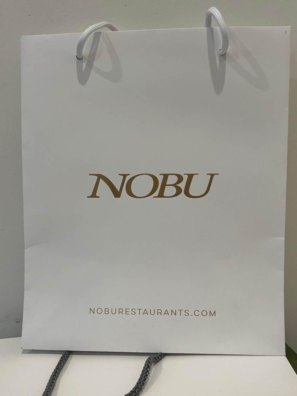 NOBU White and Gold Logo Tote Bag NEW GWP